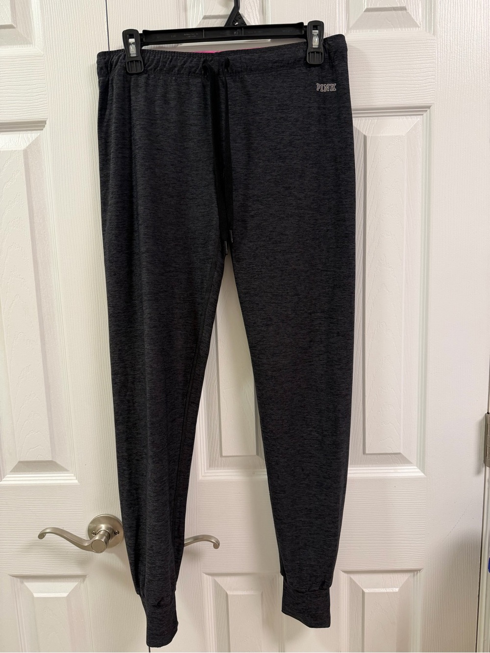 PINK Victoria’s Secret Gray Heather Jogger Pants Women’s Size M